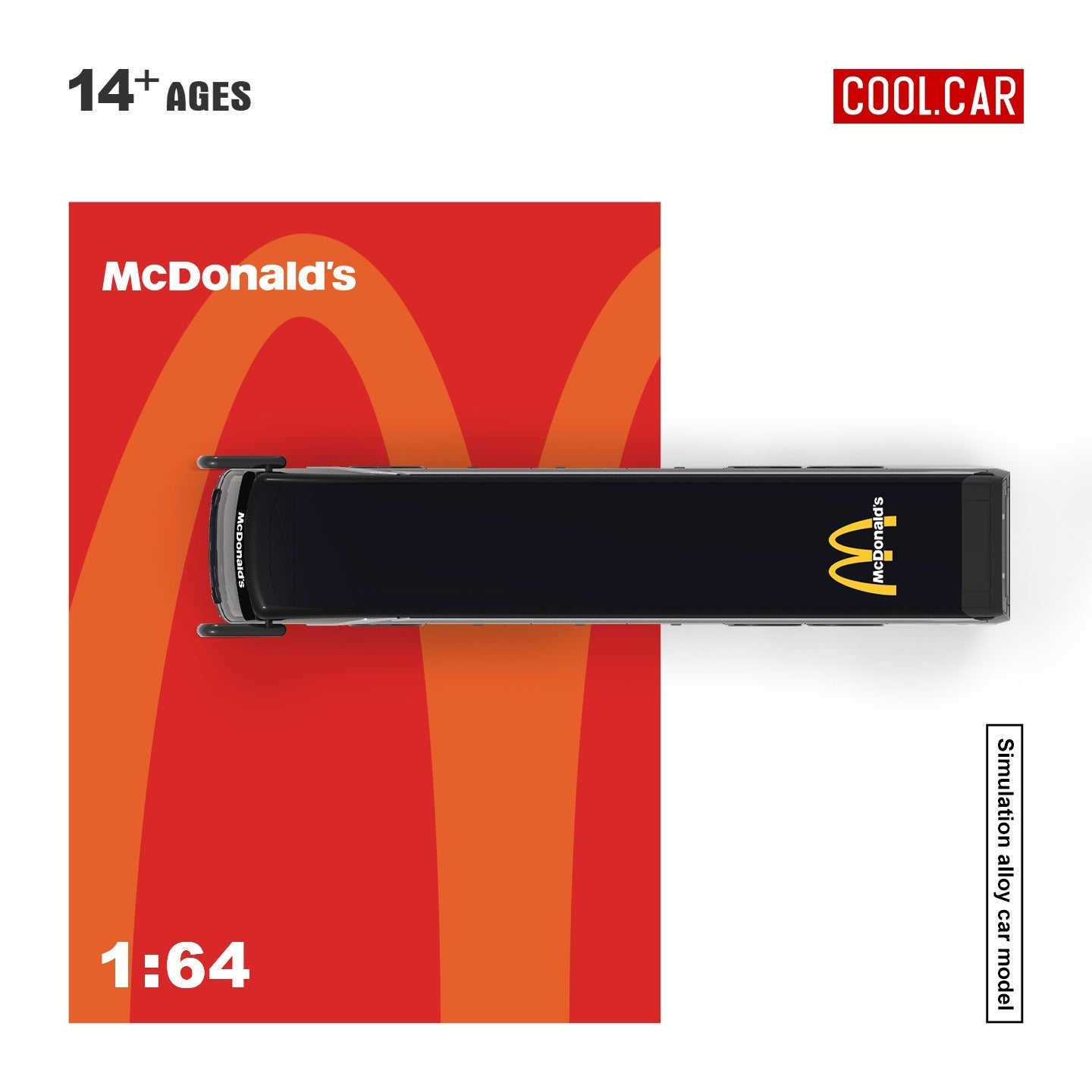 Cool Car Setra Bus McDonalds 1:64 Red - view 4
