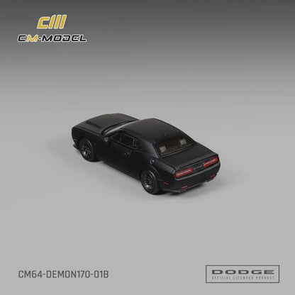 CM Model Dodge Demon 170 Matte Black 1:64 - view 4