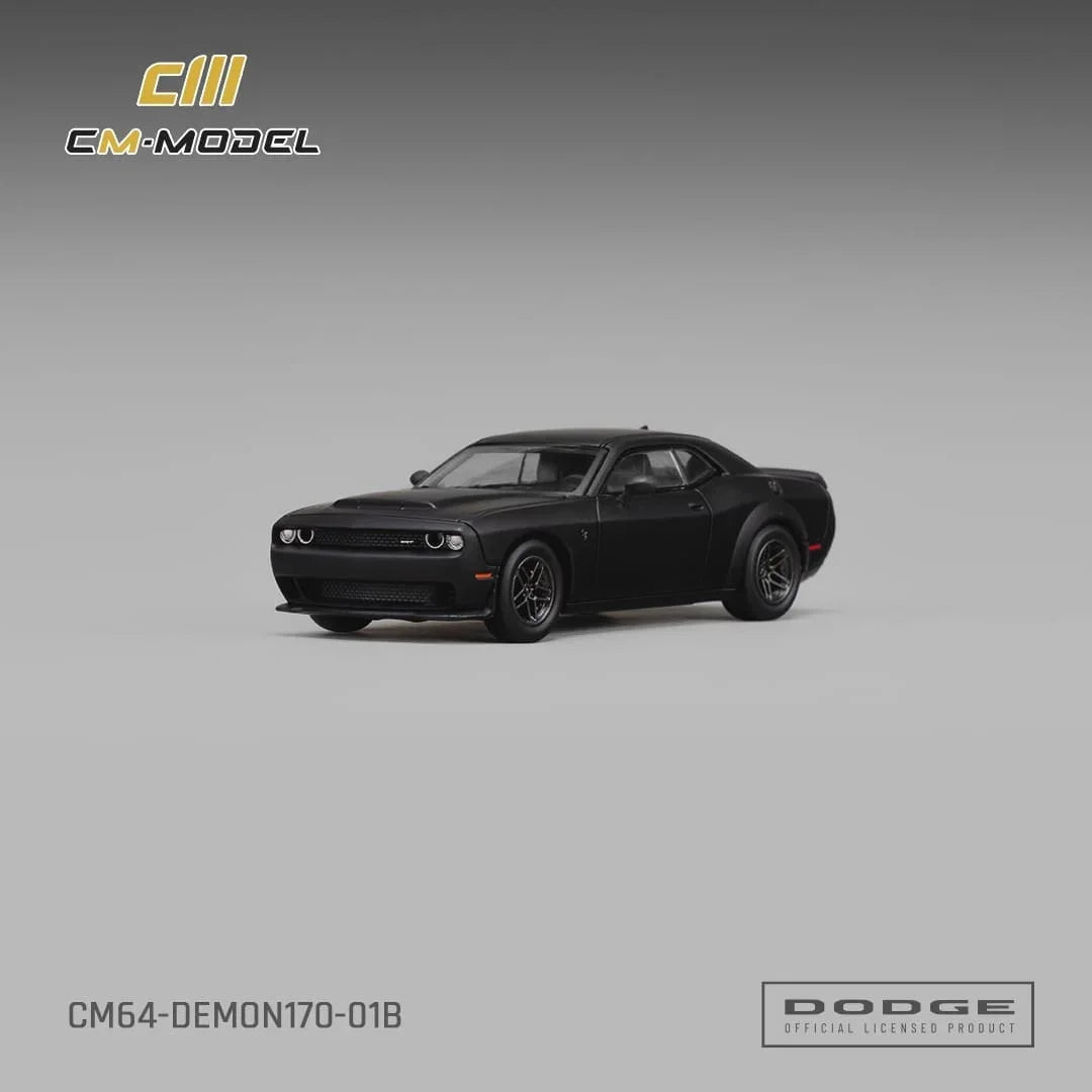 CM Model Dodge Demon 170 Matte Black 1:64 - view 1