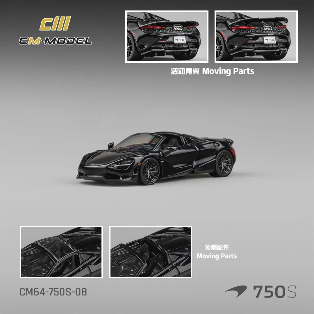 CM Model McLaren 750S Spider Onyx Black 1:64 - view 1