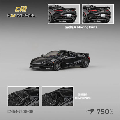 CM Model McLaren 750S Spider Onyx Black 1:64 - view 1