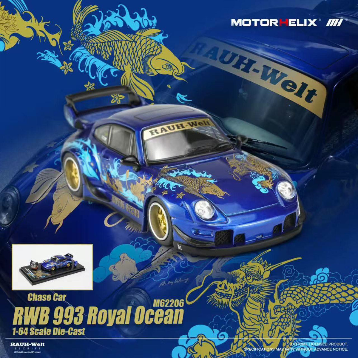 Motor Helix RWB 993 Royal Ocean Chance of Chase 1:64 - view 1