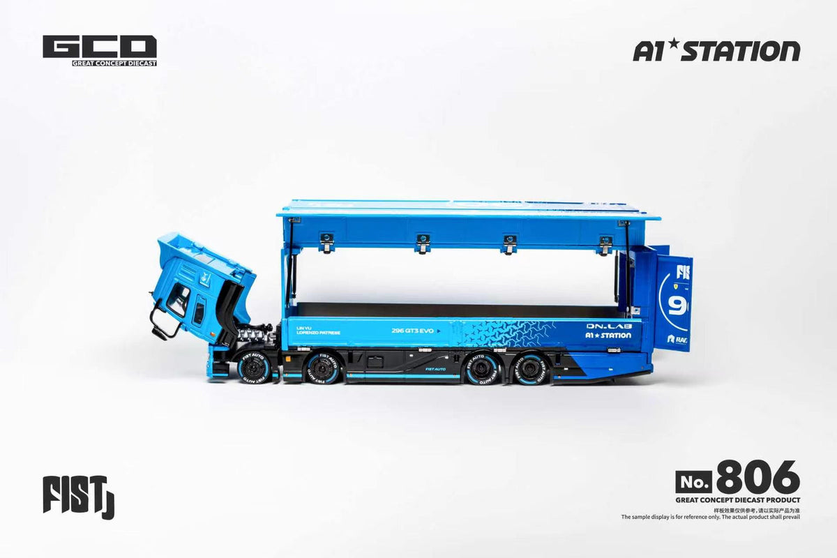 GCD FIST Team LBWK Mitsubishi Fuso Super Great Container Truck RHD 1:64 - view 6