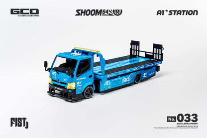 GCD FIST Team Hino 300 Custom Drop-Bed Car Carrier LHD 1:64 - view 2