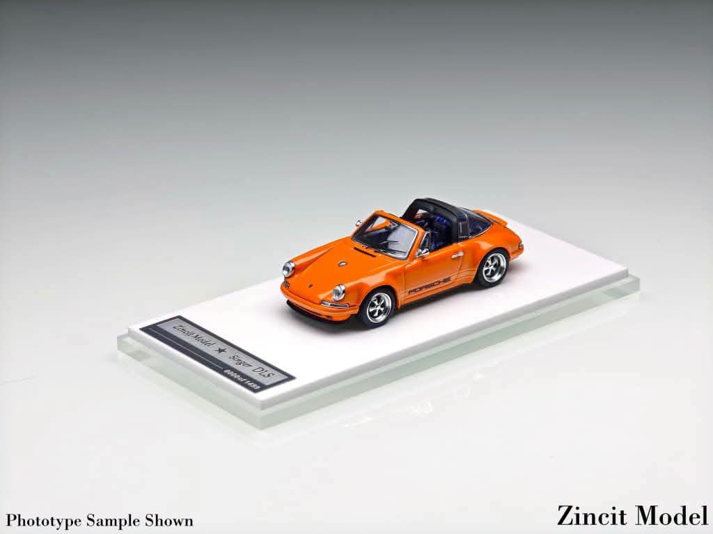 Zincit Model - Classic Singer Targa - Metallic Racing Orange - 1:64 Scale Model - PRE ORDER