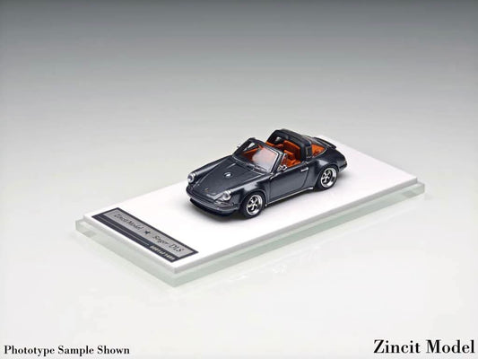 Zincit Model - Classic Singer Targa - Metallic Dark Gray - 1:64 Scale Model - PRE ORDER - Torque Tribe