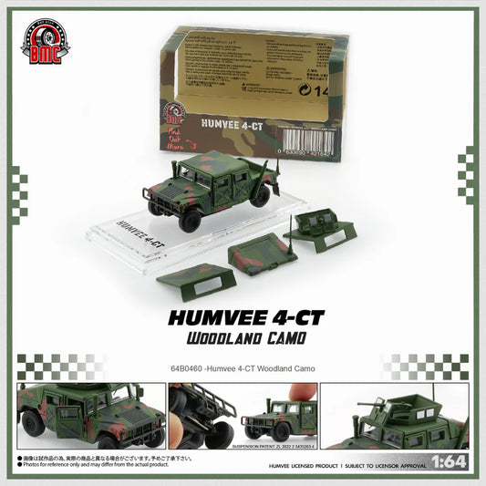 BMC - Humvee 4-CT Woodland Camo with Stand Plate