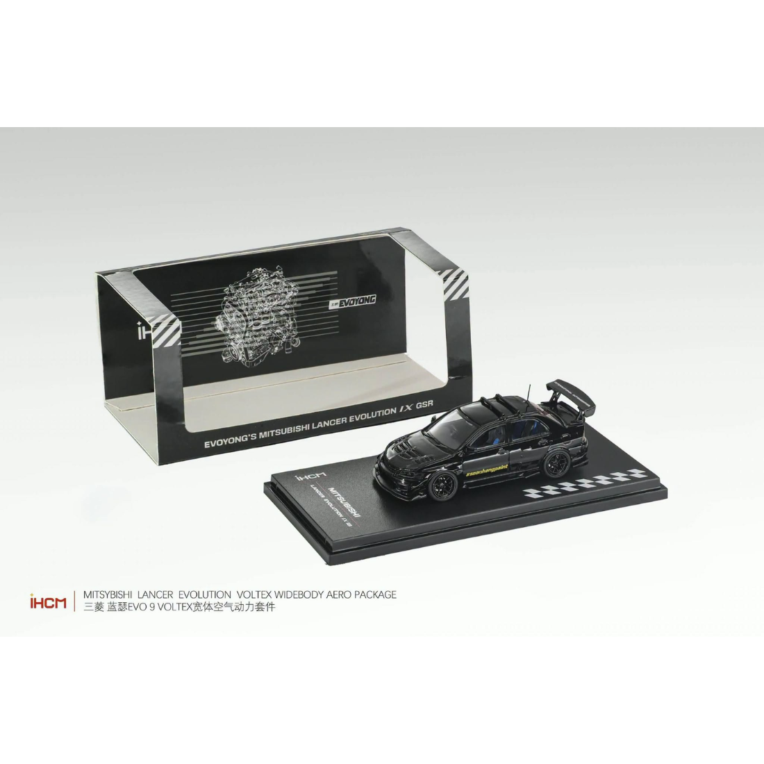 iHCM64 Mitsubishi Lancer Evolution IX Black 1:64 - view 1