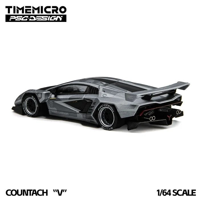Time Micro Countach V Fighter Jet Gray 1:64 - view 2