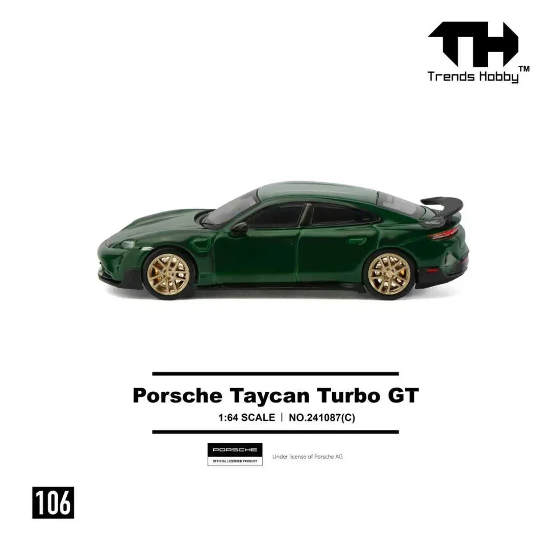 Trends Hobby Porsche Taycan Turbo GT Green 1:64 - view 3