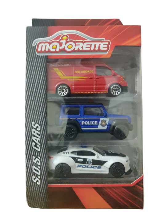 S.O.S. Cars - Majorette S.O.S. 3 Pieces Set [1] - Torque Tribe