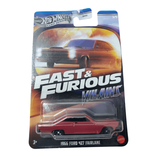 Hot Wheels Fast & Furious Villains Silver Series - 1966 Ford 427 Fairline - Imported - Die-Cast Cars - Buy Hot Wheels Cars Online India