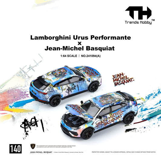 Trends Hobby - Lamborghini Urus Performante x Jean Michel Basquiat White - Blister - PRE ORDER - Torque Tribe
