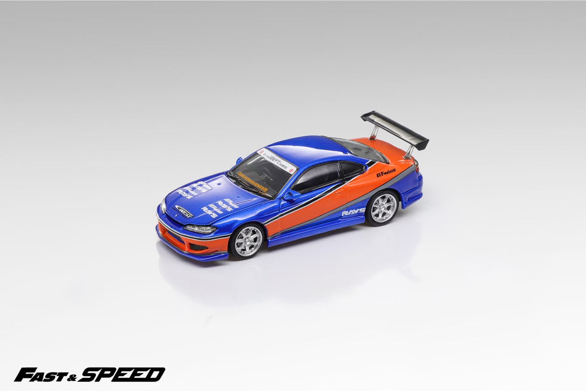 Fast Speed - Silvia S15 "Mona Lisa" - 1:64 Scale Model - FNF Orange-Blue - Pre Order