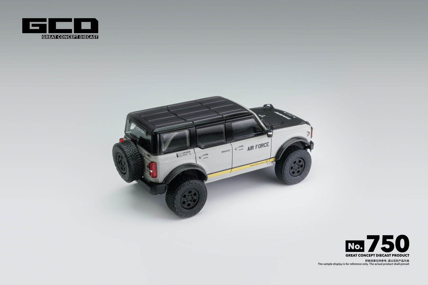 GCD - Bronco - DarwinPRO Air Force Grey Livery - 1:64 Scale Model - PRE ORDER