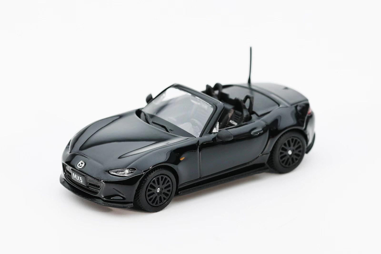 GCD x Enchery - 2024 Mazda MX-5 Roadster - Black - 1:64 Scale Model - Torque Tribe