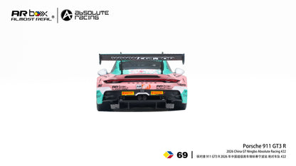 Almost Real - AR Box - Porsche 911 GT3 R 2026 China GT Ningbo Absolute Racing #22 - 1:64 Scale Model - PRE ORDER