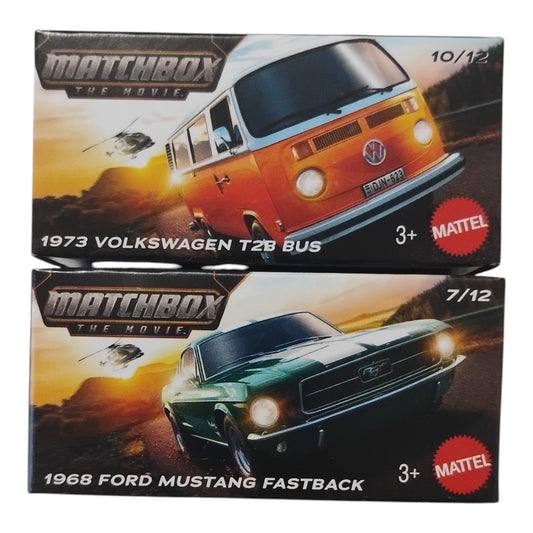 Matchbox - 1968 Ford Mustang Fastback & 1973 Volkswagen T2B Bus - Torque Tribe