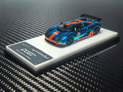 MC - Koenigsegg CCGT - Chrome Gulf Blue/Orange Edition - 1:64 Scale Model - PRE ORDER