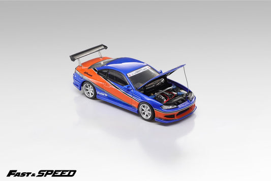 Fast Speed - Silvia S15 "Mona Lisa" - 1:64 Scale Model - FNF Orange-Blue - Pre Order - Torque Tribe
