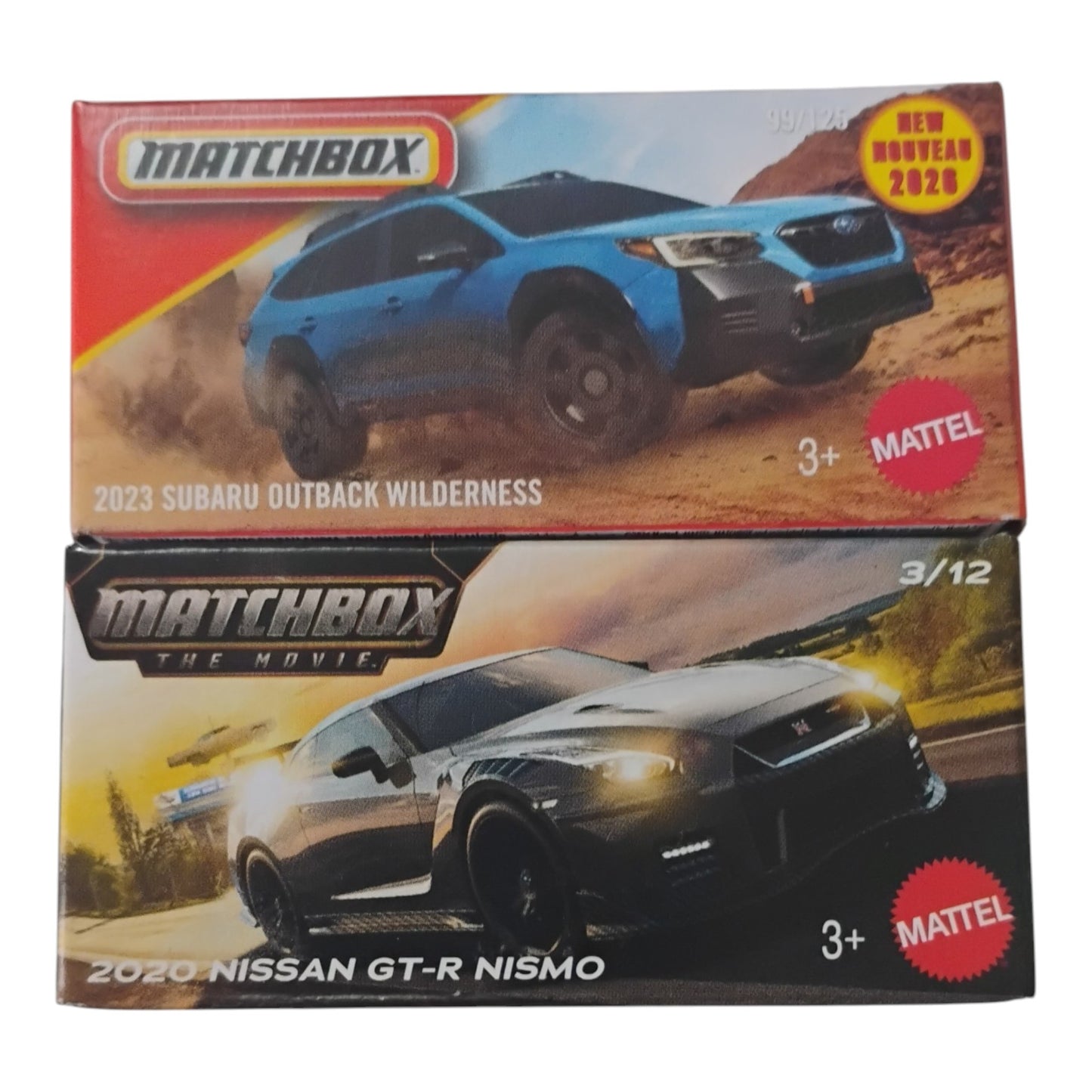 Matchbox - 2020 Nissan GT-R Nismo & 2023 Subaru Outback Wilderness - 1:64 Scale Model Cars