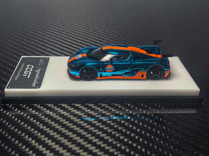 MC - Koenigsegg CCGT - Chrome Gulf Blue/Orange Edition - 1:64 Scale Model - PRE ORDER
