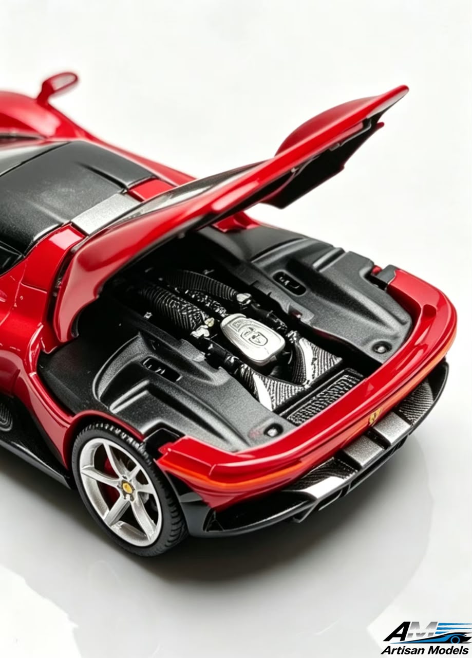 Artisan Models - Ferrari SP3 - Metallic Red - 1:64 Scale Model - Pre Order