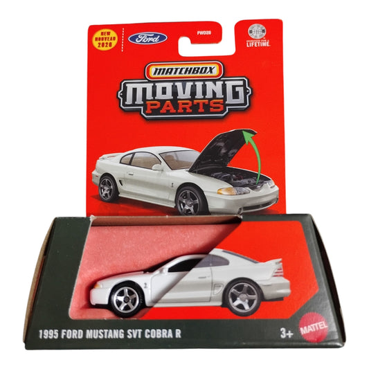 Matchbox Moving Parts - 1995 Ford Mustang SVT Cobra R - 1:64 Scale Model - Torque Tribe
