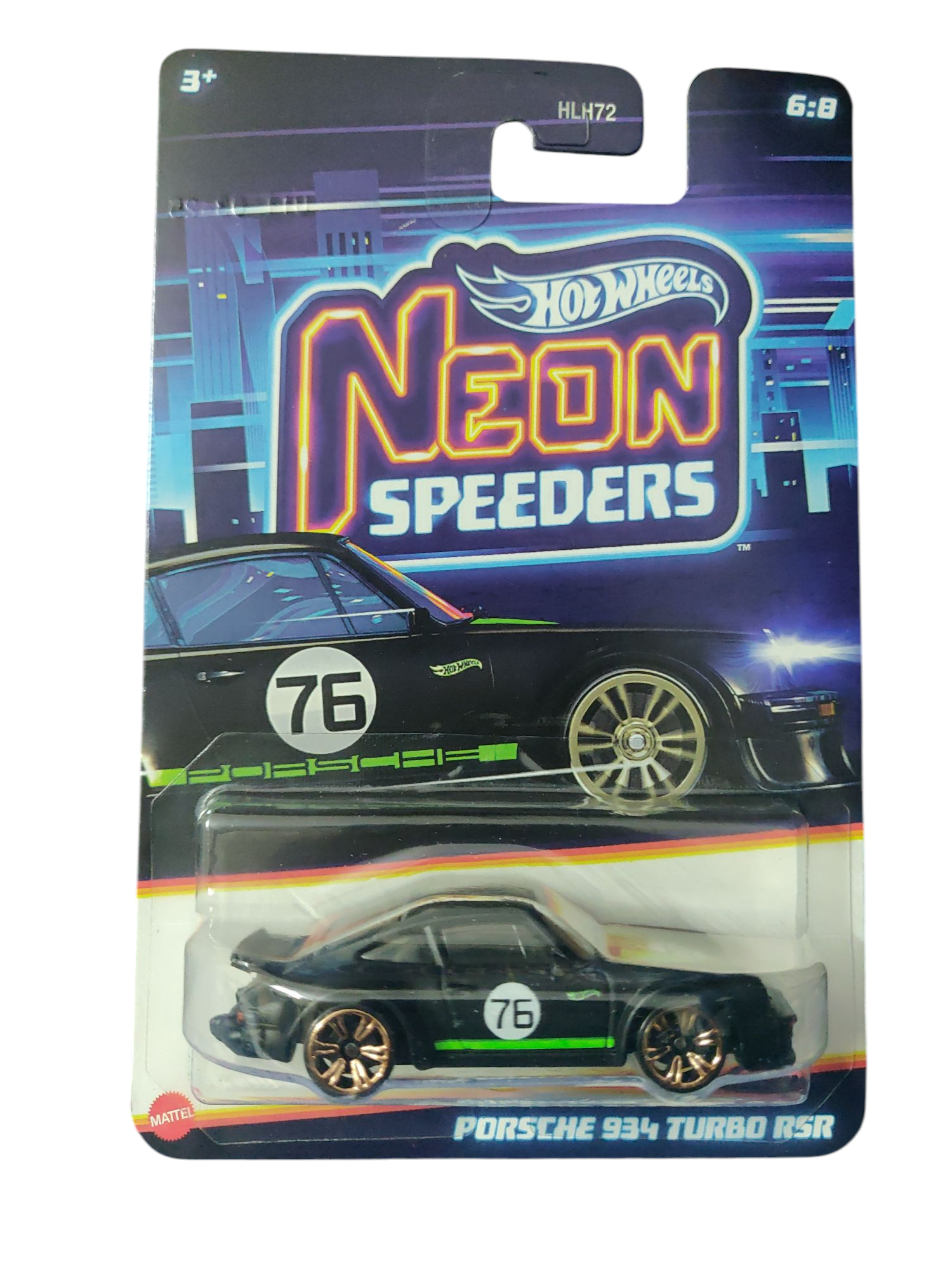 Porsche 934 Turbo - HW Neon Speeders - Torque Tribe