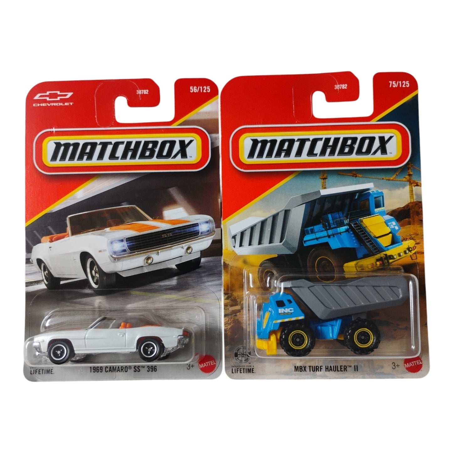 Matchbox - 1969 Camaro SS 396 & MBX Turf Hauler - 1:64 Scale Models - Torque Tribe