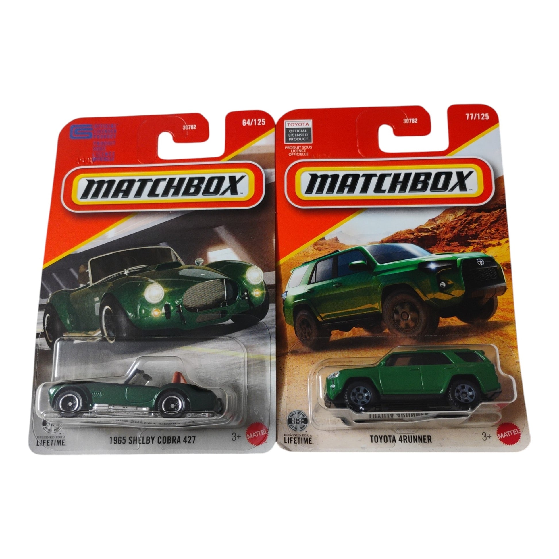 Matchbox - 1965 Shelby Cobra 427 & Toyota 4Runner - 1:64 Scale Models - Torque Tribe