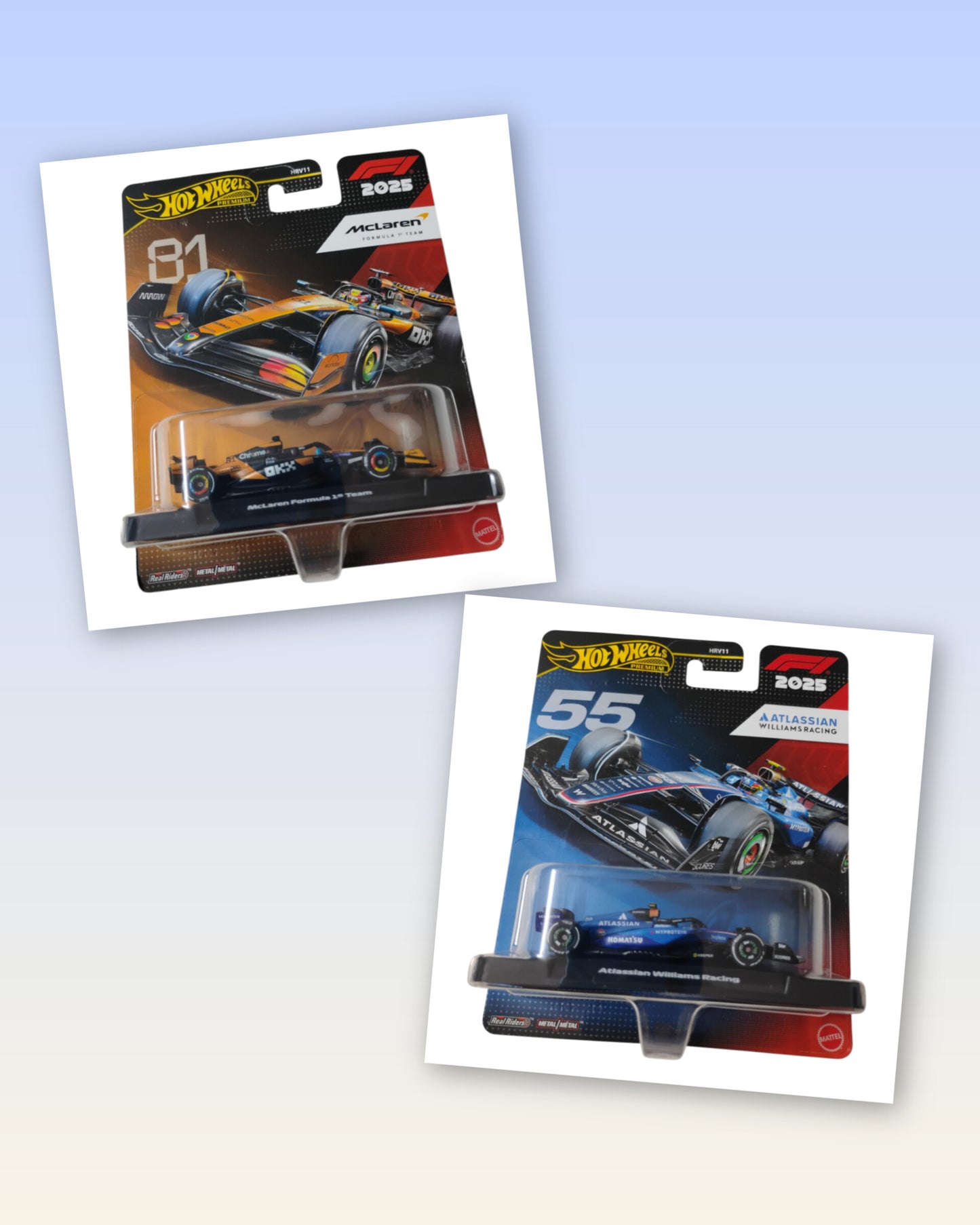 Hot Wheels - 55 Williams Racing & 81 McLaren - F1 - Torque Tribe