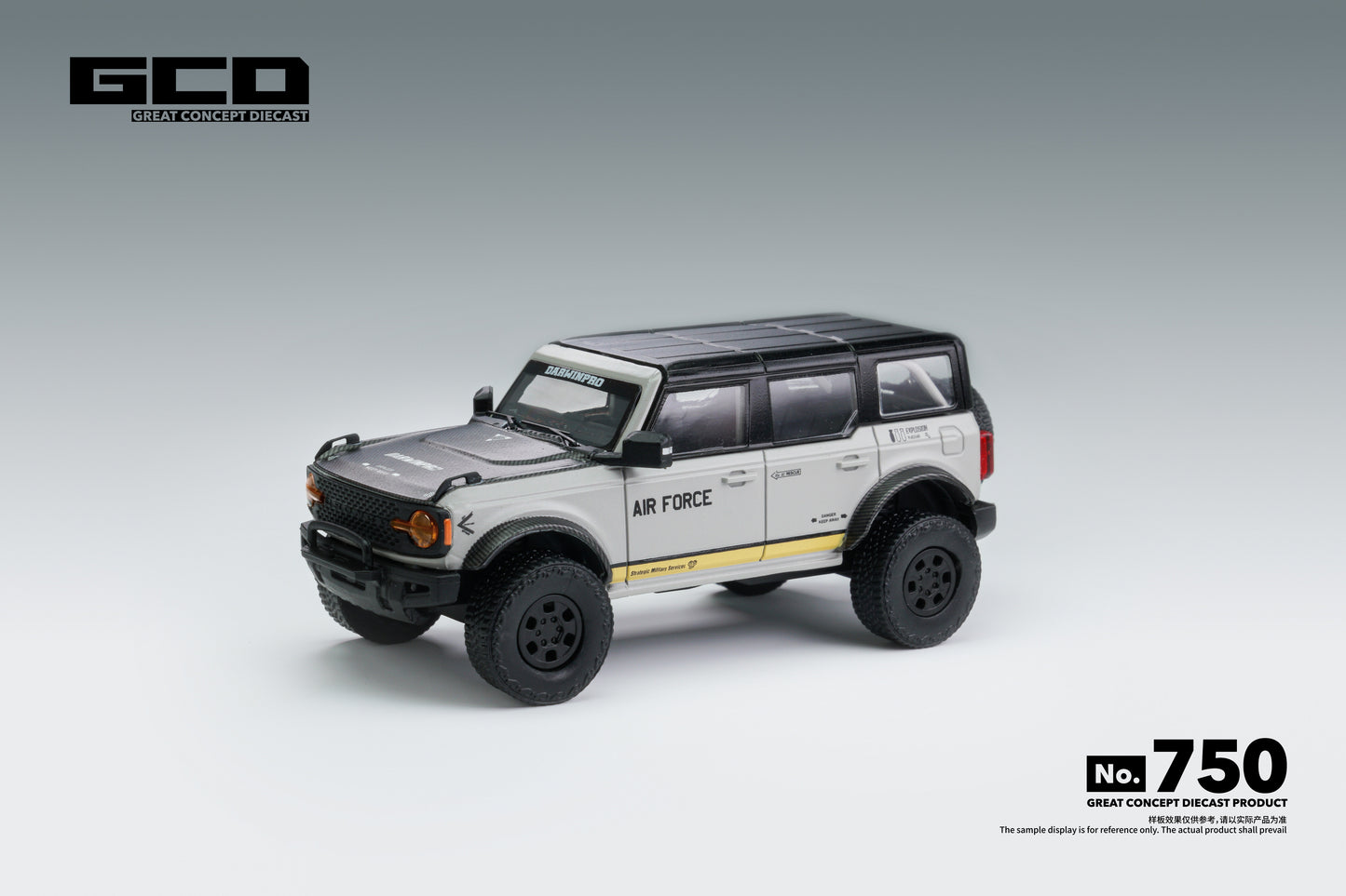 GCD - Bronco - DarwinPRO Air Force Grey Livery - 1:64 Scale Model - PRE ORDER