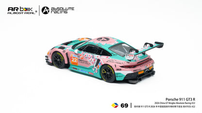 Almost Real - AR Box - Porsche 911 GT3 R 2026 China GT Ningbo Absolute Racing #22 - 1:64 Scale Model - PRE ORDER