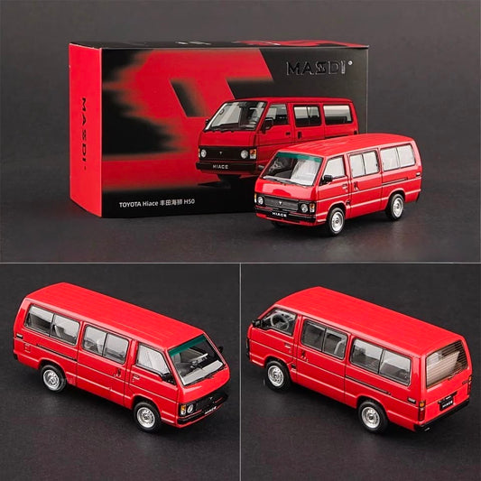 Massdi - Toyota Hiace H50 - Red - 1:64 Scale Model - Pre Order - Torque Tribe