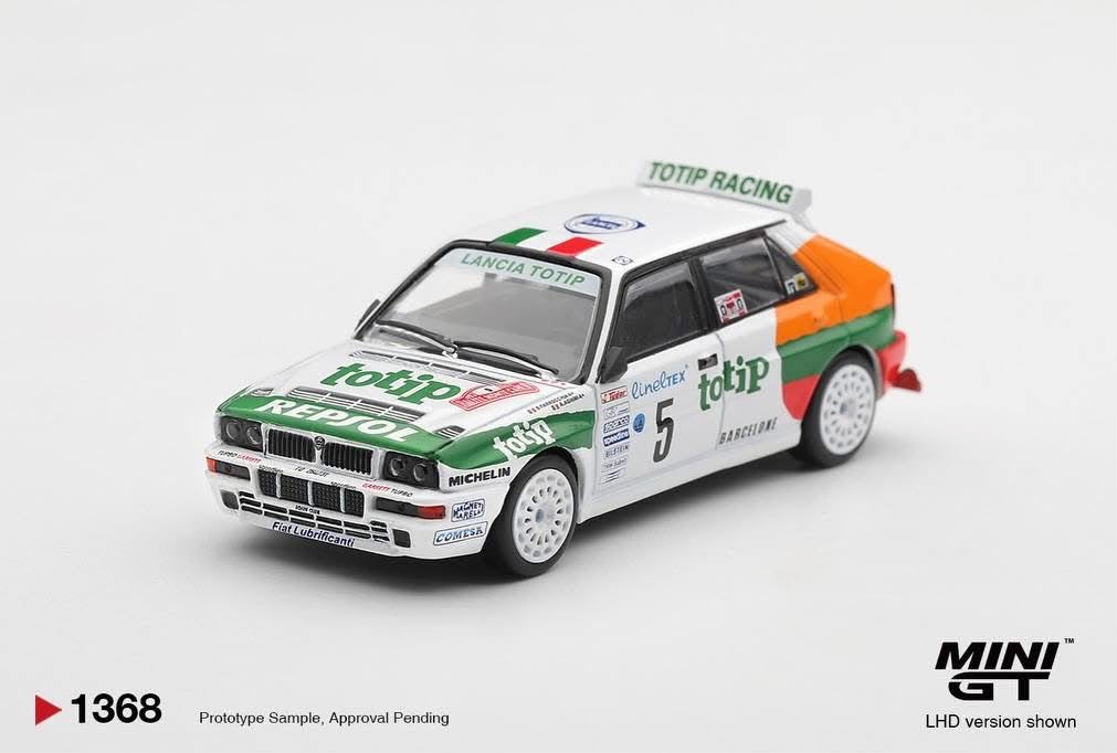 Mini GT - Lancia Delta HF Integrale Evoluzione #5 1993 Rallye Monte-Carlo - Box - 1:64 Scale Model - PRE ORDER