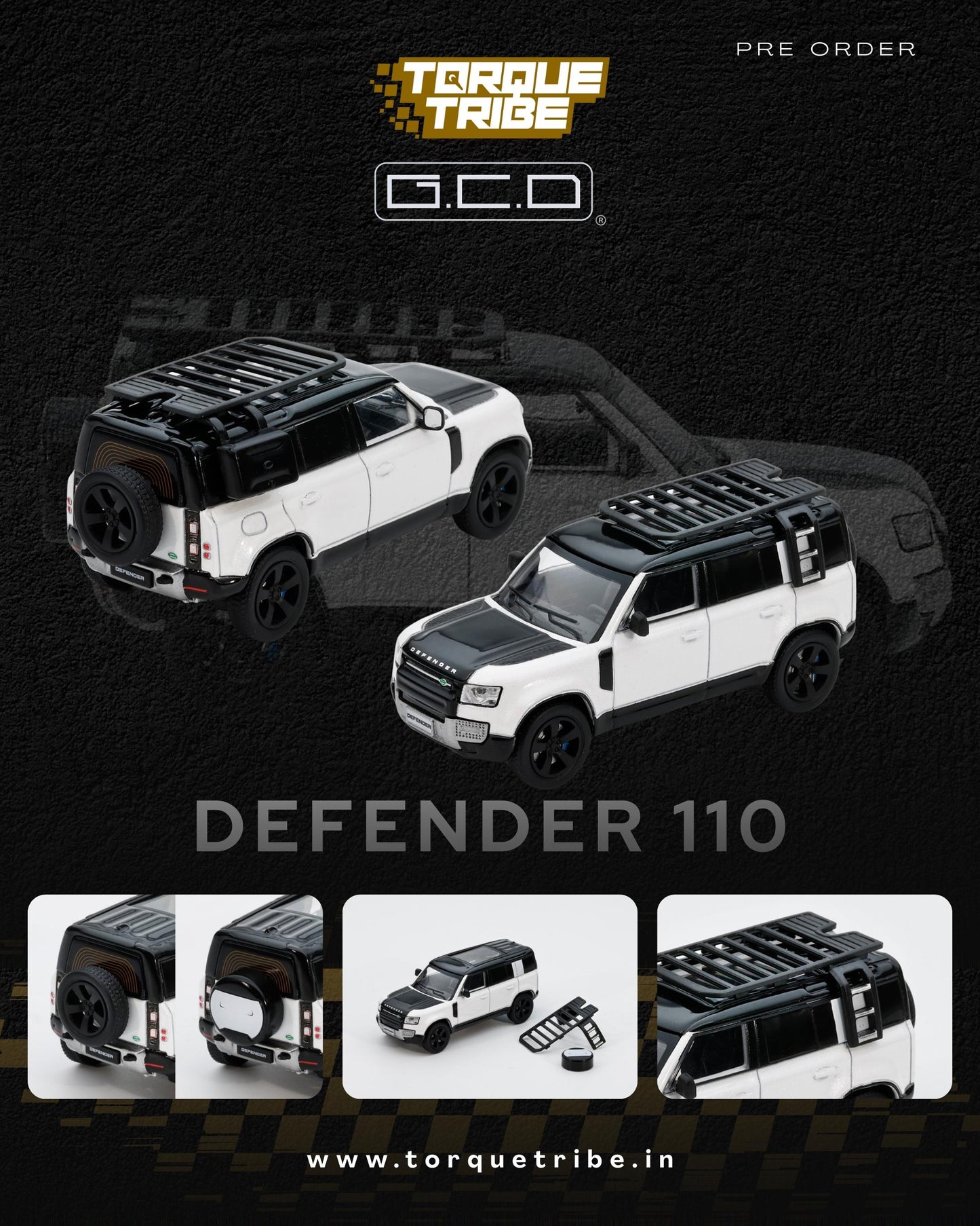 Defender 110 White - GCD - PO - Import - Torque Tribe