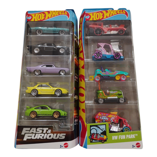 Fast&Furious n HW Fun Park 5 pack - Bundle