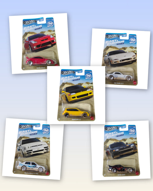 HotWheels - Fast&Furious - Race Off - Pack of 5 - Torque Tribe