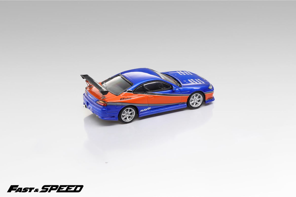 Fast Speed - Silvia S15 "Mona Lisa" - 1:64 Scale Model - FNF Orange-Blue - Pre Order