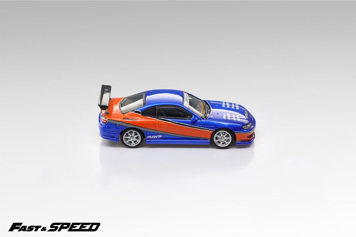 Fast Speed - Silvia S15 "Mona Lisa" - 1:64 Scale Model - FNF Orange-Blue - Pre Order