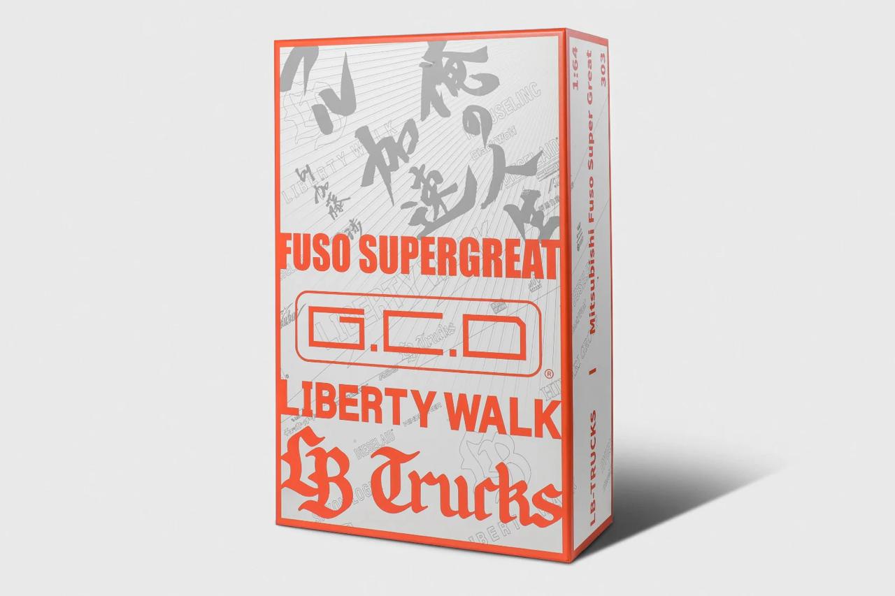 LBWK Mitsubishi LB-TRUCKS Fuso Super Great 3 Truck Set with Car - GCD - Imported - Torque Tribe