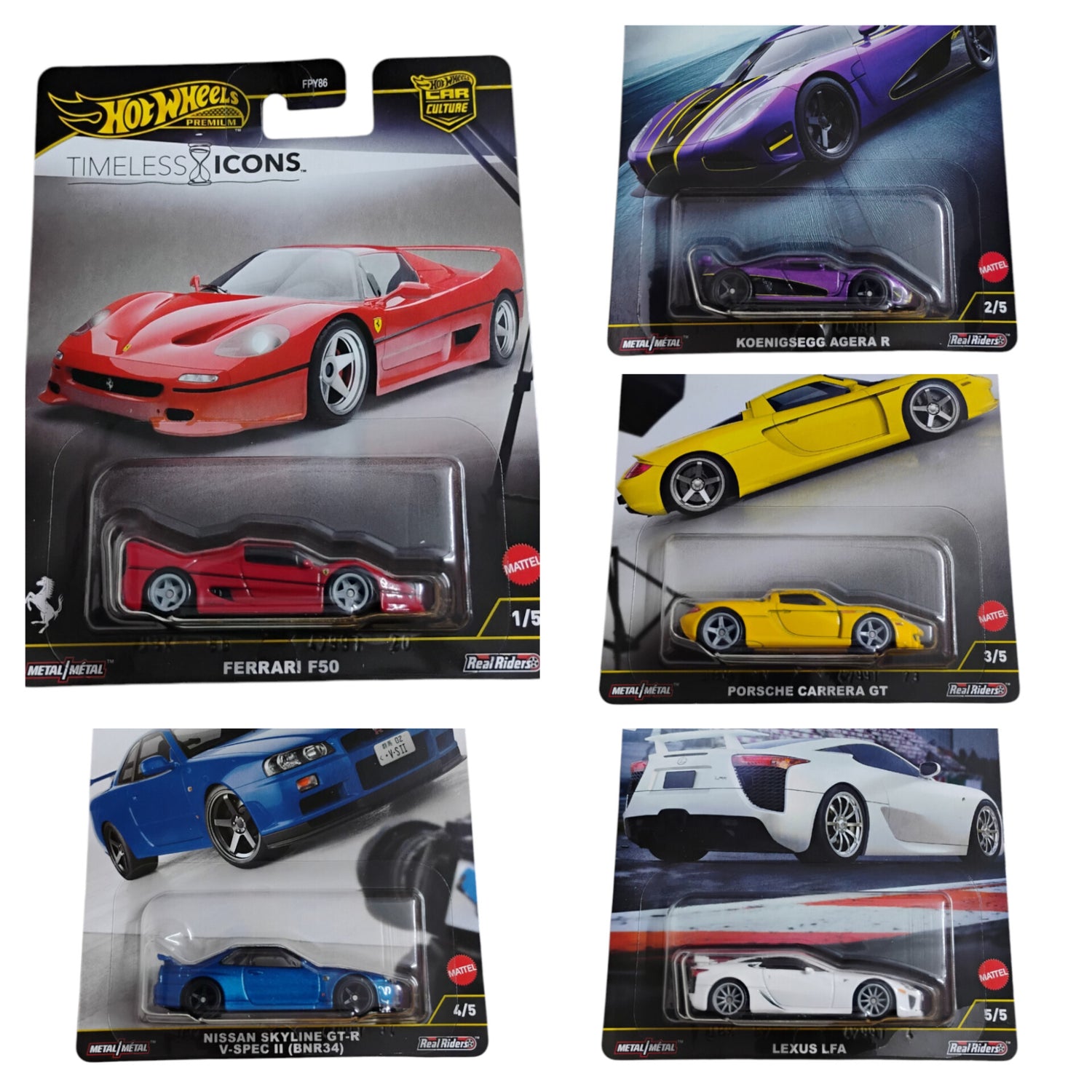 Timeless Icons Set- Hotwheels Premium - Imported - Torque Tribe