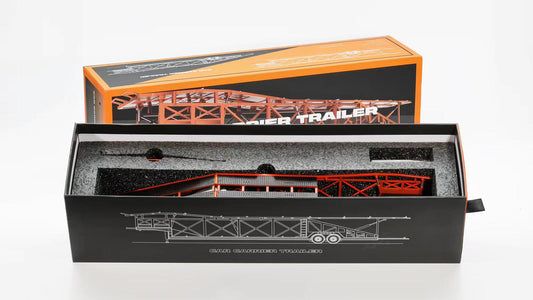 GCD - Car Carrier Trailer - Black & Orange - 1:64 Scale Model - Torque Tribe