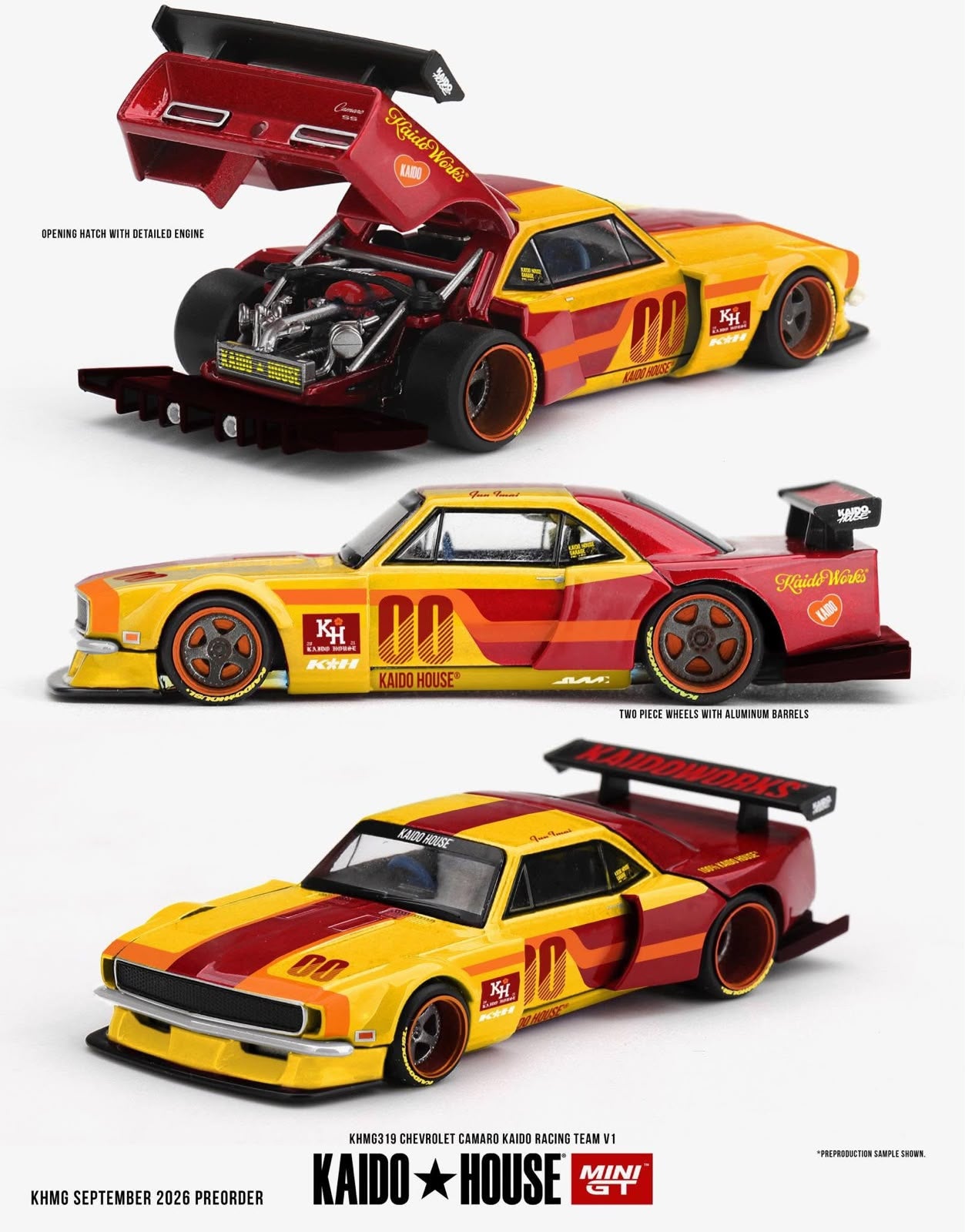 Kaido House - Chevrolet Camaro Kaido Racing Team V1 - 1:64 Scale Model - PRE ORDER - Torque Tribe