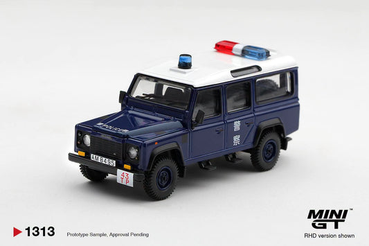 Mini GT - Land Rover Defender 110 Royal HK Police Tai Po District HK Exclusive - Blister - 1:64 Scale Model - Pre Order