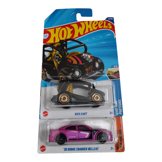 20 Dodge Charger Hellcat & Kick Kart Bundle