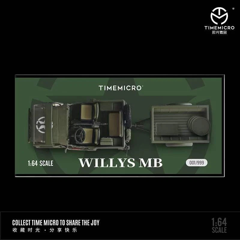 Time Micro Willys MB Military Green 1:64 - view 6