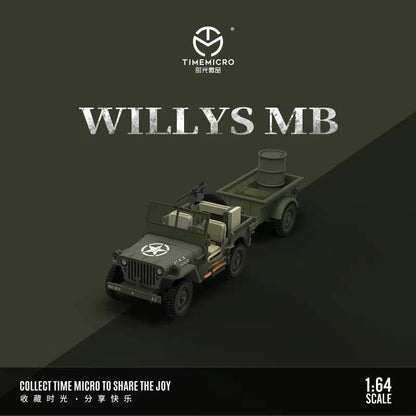 Time Micro Willys MB Military Green 1:64 - view 3