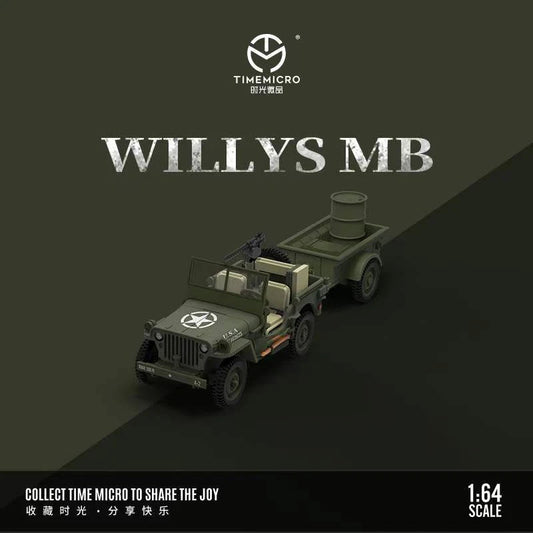 Time Micro Willys MB Military Green 1:64 - view 1